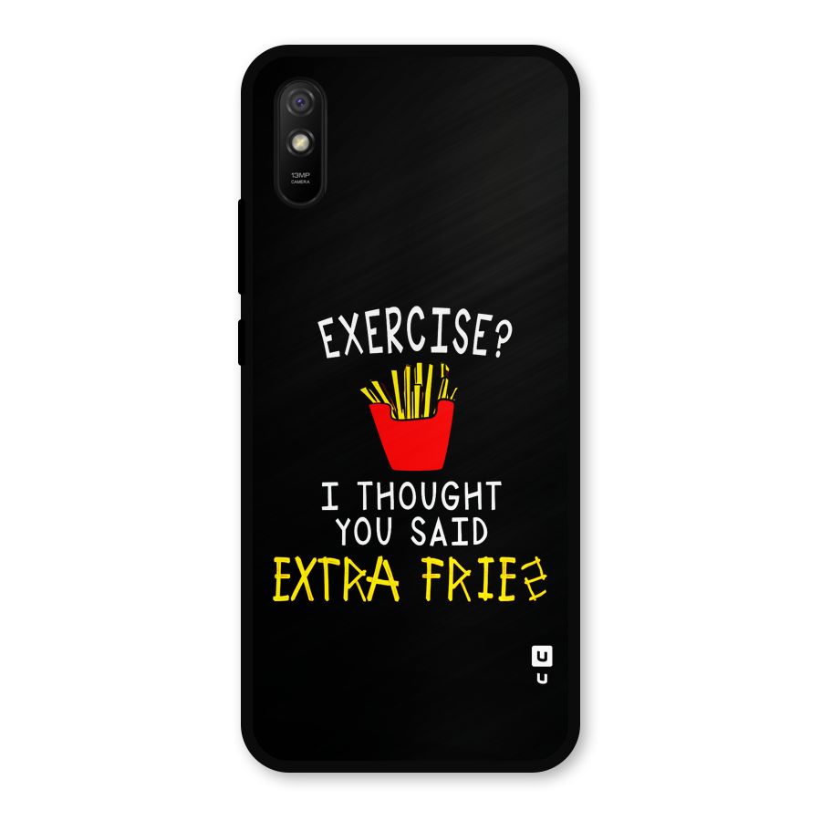 Extra Fries Metal Back Case for Redmi 9a