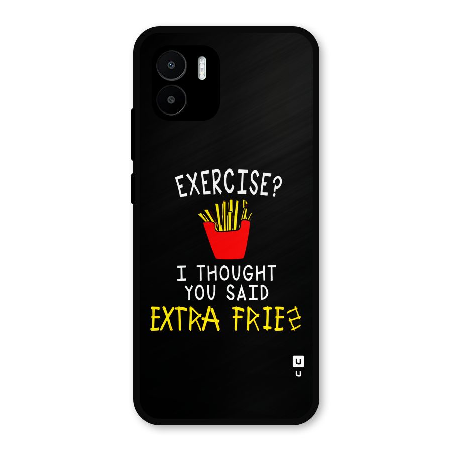 Extra Fries Metal Back Case for Redmi A2