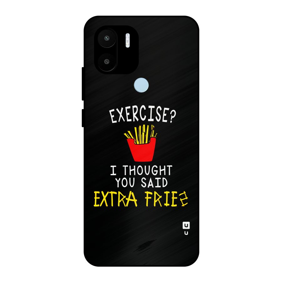 Extra Fries Metal Back Case for Redmi A2 Plus