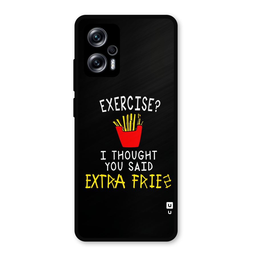 Extra Fries Metal Back Case for Redmi K50i