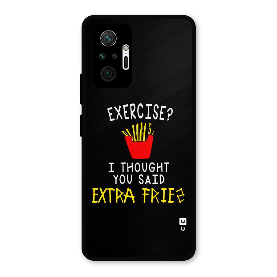 Extra Fries Metal Back Case for Redmi Note 10 Pro Max