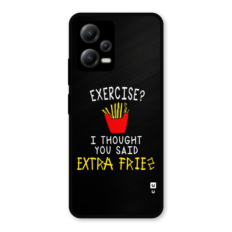 Extra Fries Metal Back Case for Redmi Note 12 5G