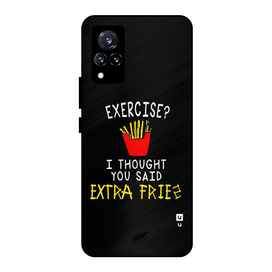 Extra Fries Metal Back Case for Vivo V21 5G