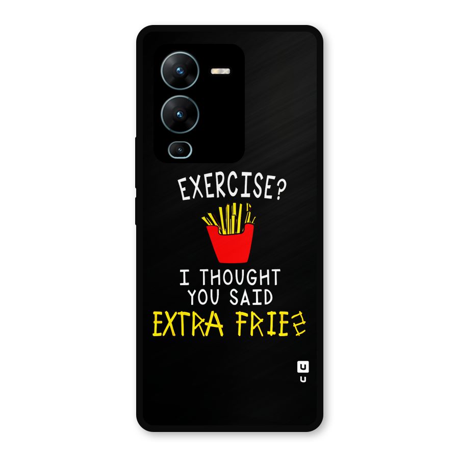 Extra Fries Metal Back Case for Vivo V25 Pro