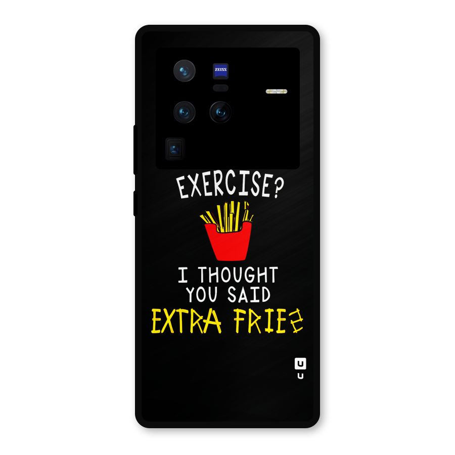 Extra Fries Metal Back Case for Vivo X80 Pro