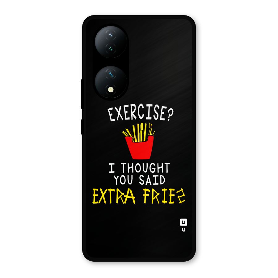 Extra Fries Metal Back Case for Vivo Y100a