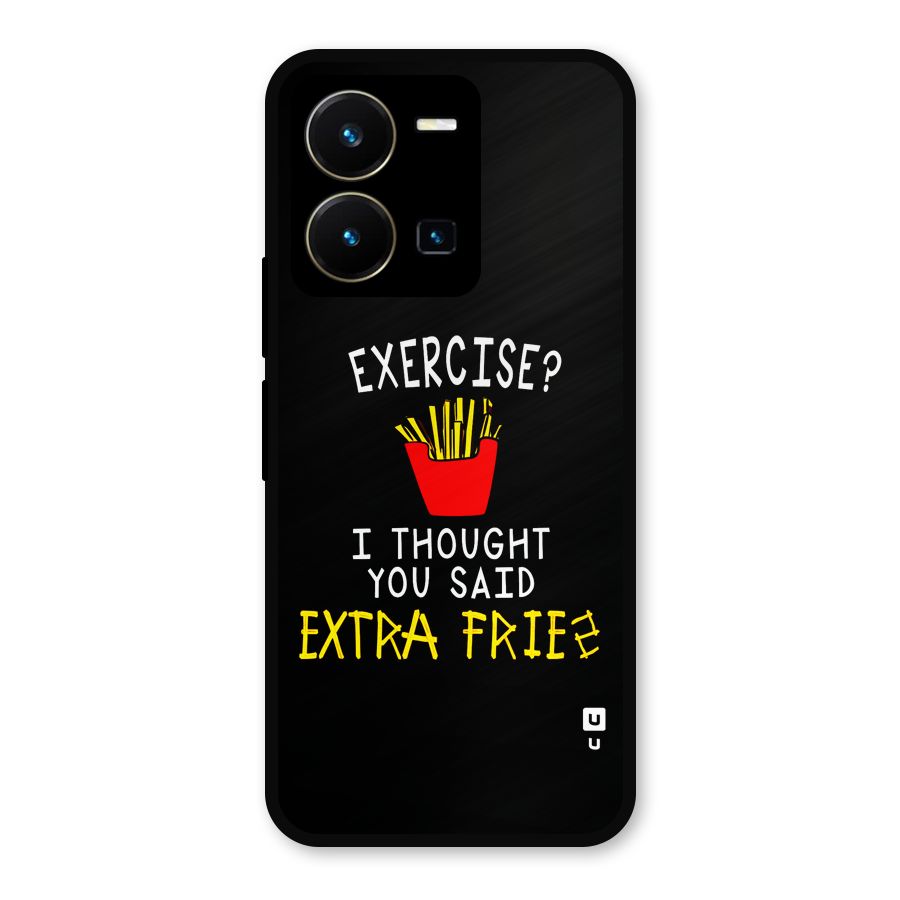 Extra Fries Metal Back Case for Vivo Y35