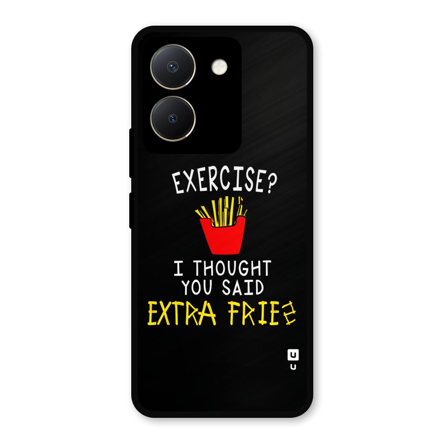 Extra Fries Metal Back Case for Vivo Y36