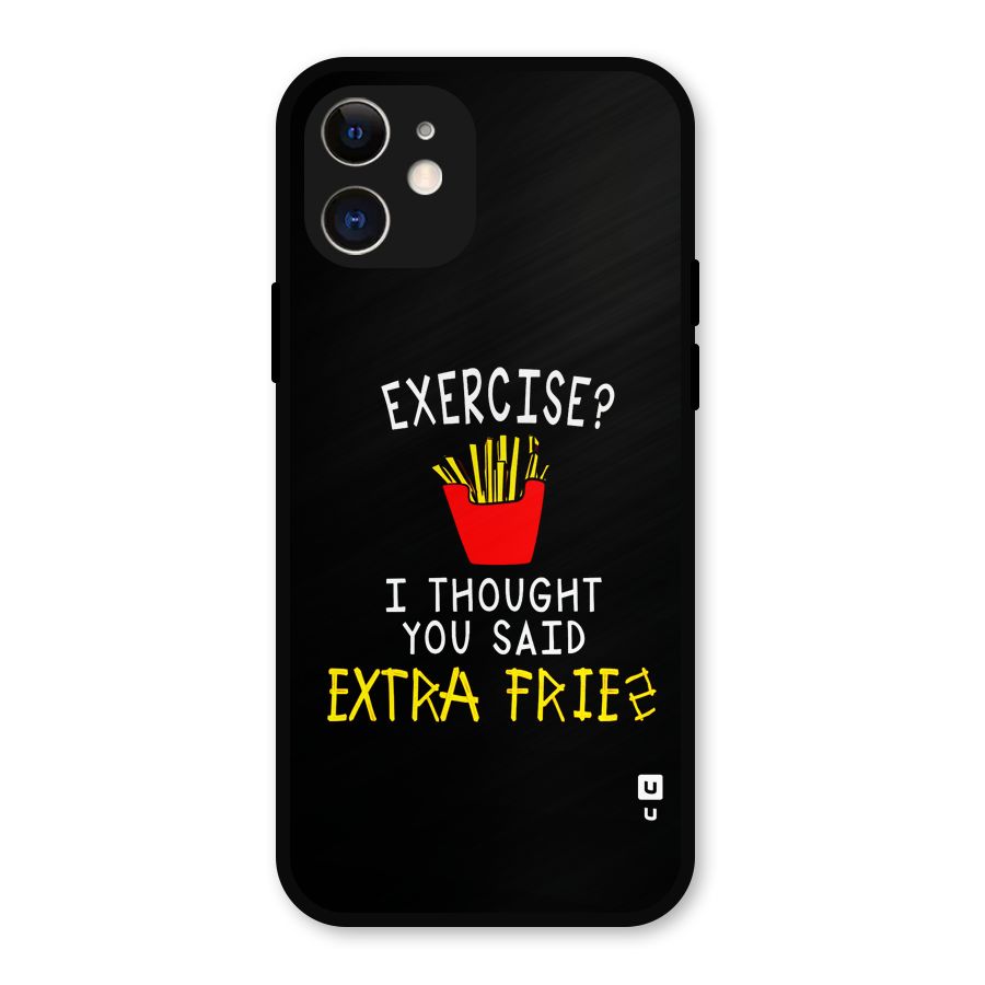 Extra Fries Metal Back Case for iPhone 12