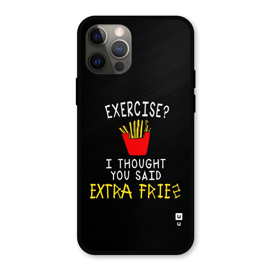 Extra Fries Metal Back Case for iPhone 12 Pro