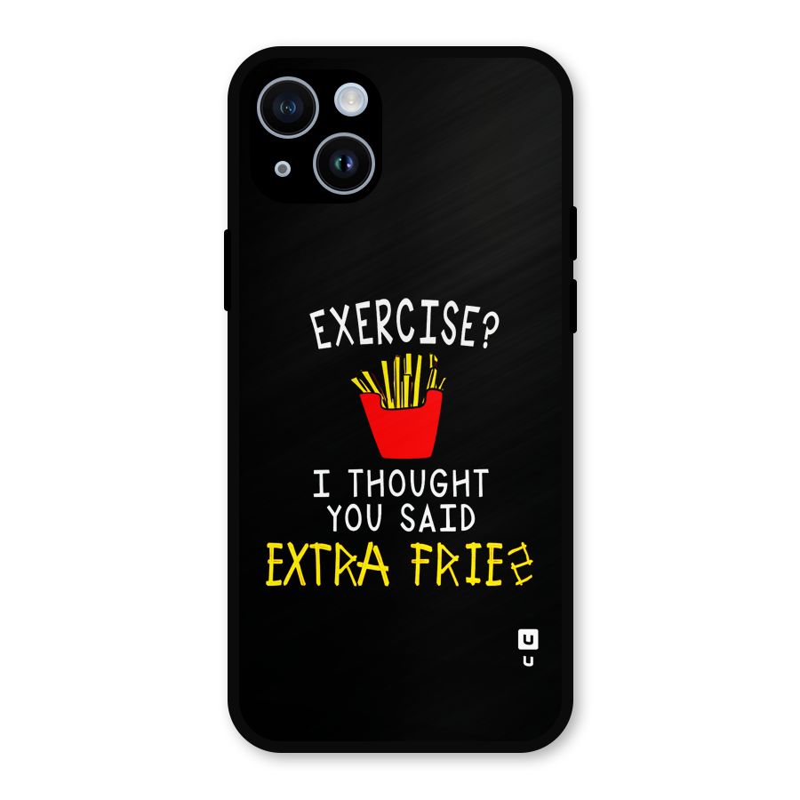 Extra Fries Metal Back Case for iPhone 14