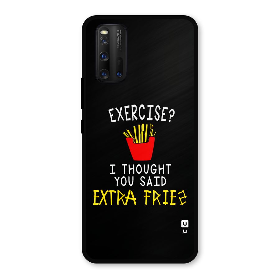 Extra Fries Metal Back Case for iQOO 3