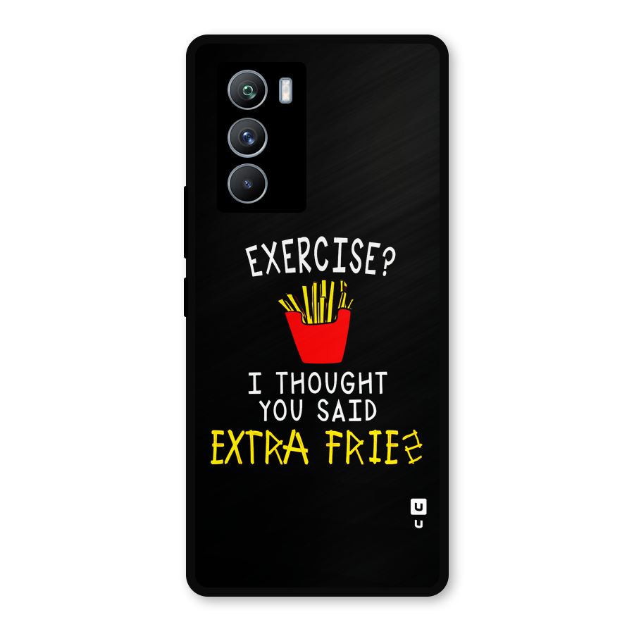 Extra Fries Metal Back Case for iQOO 9 SE