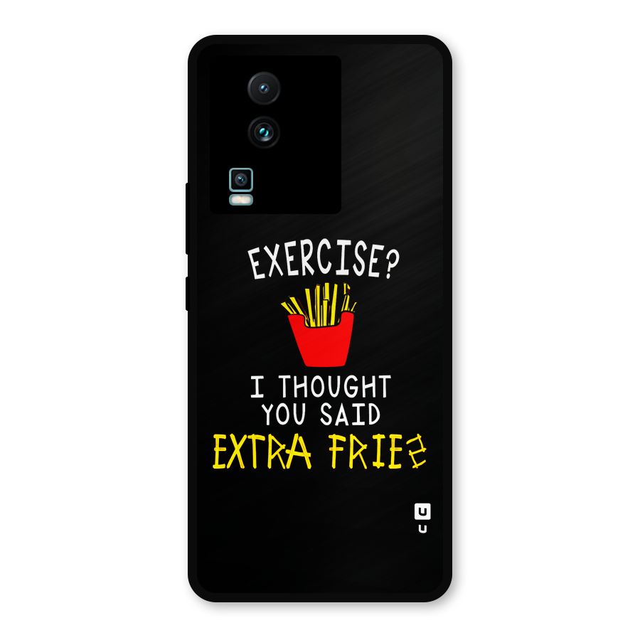 Extra Fries Metal Back Case for iQOO Neo 7