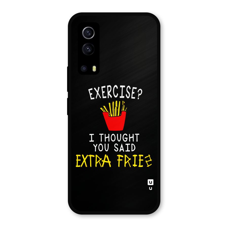 Extra Fries Metal Back Case for iQOO Z3