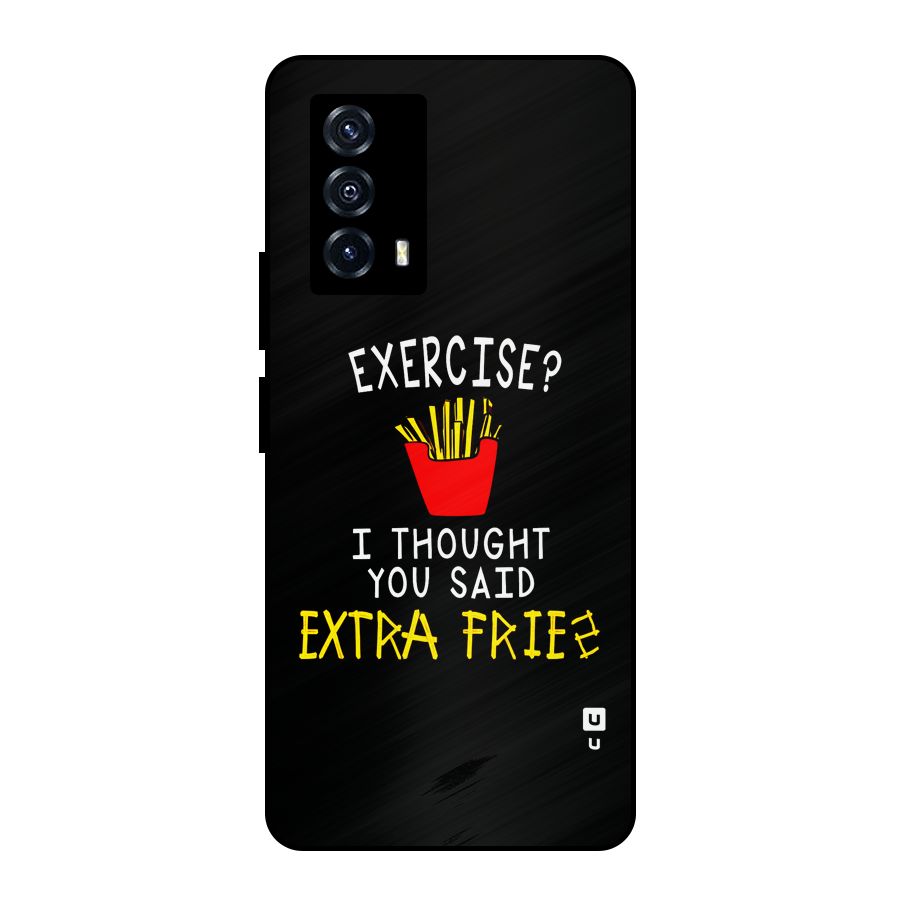 Extra Fries Metal Back Case for iQOO Z5