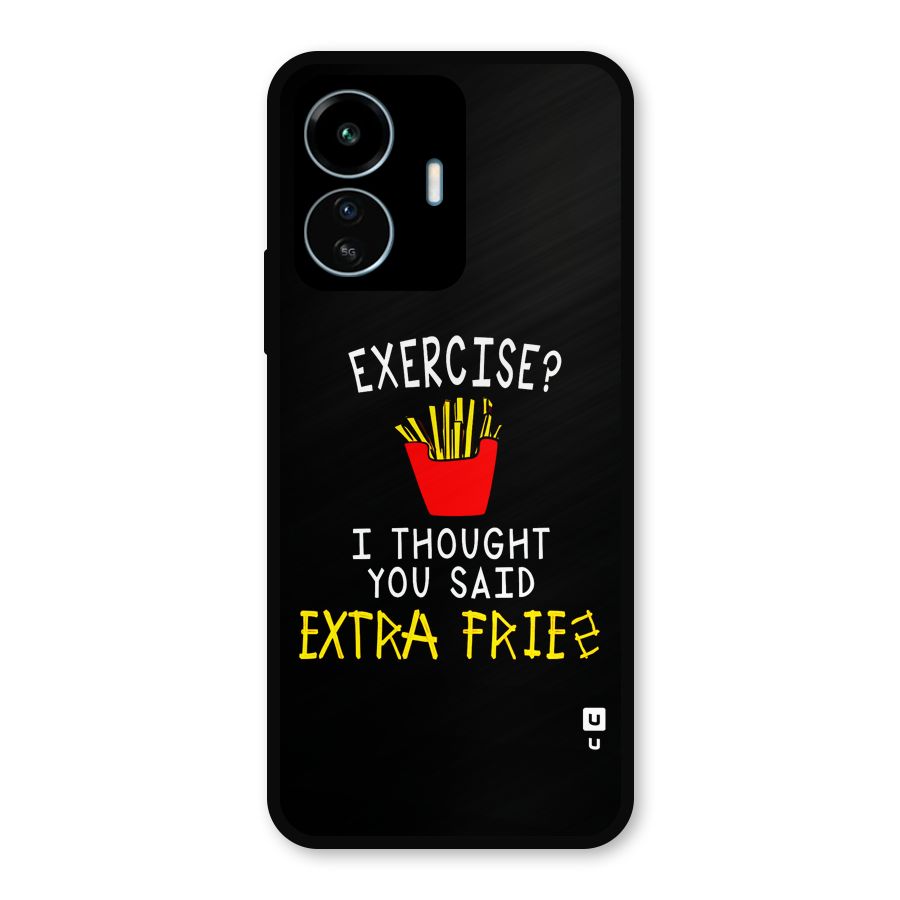 Extra Fries Metal Back Case for vivo iQOO Z6 Lite 5G