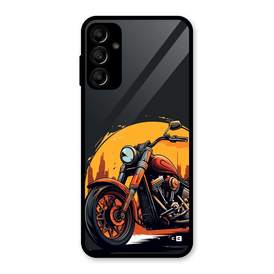 Extreme Cruiser Bike Glass Back Case for Galaxy A14 5G