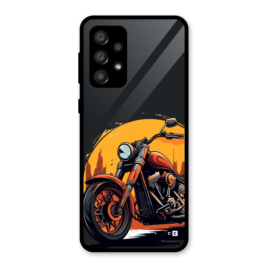 Extreme Cruiser Bike Glass Back Case for Galaxy A32