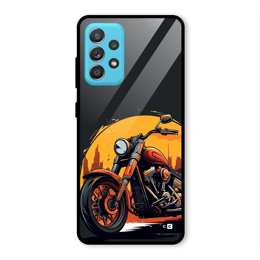 Extreme Cruiser Bike Glass Back Case for Galaxy A52s 5G