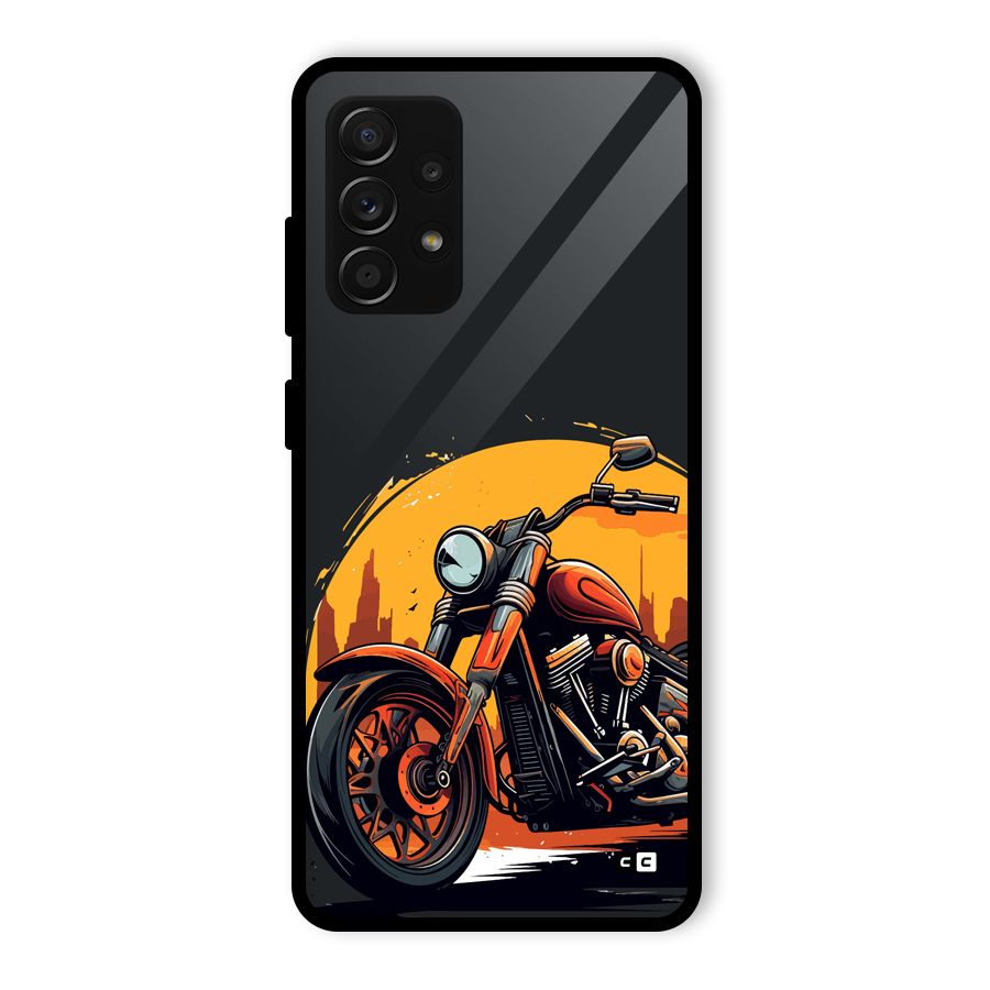 Extreme Cruiser Bike Glass Back Case for Galaxy A53 5G