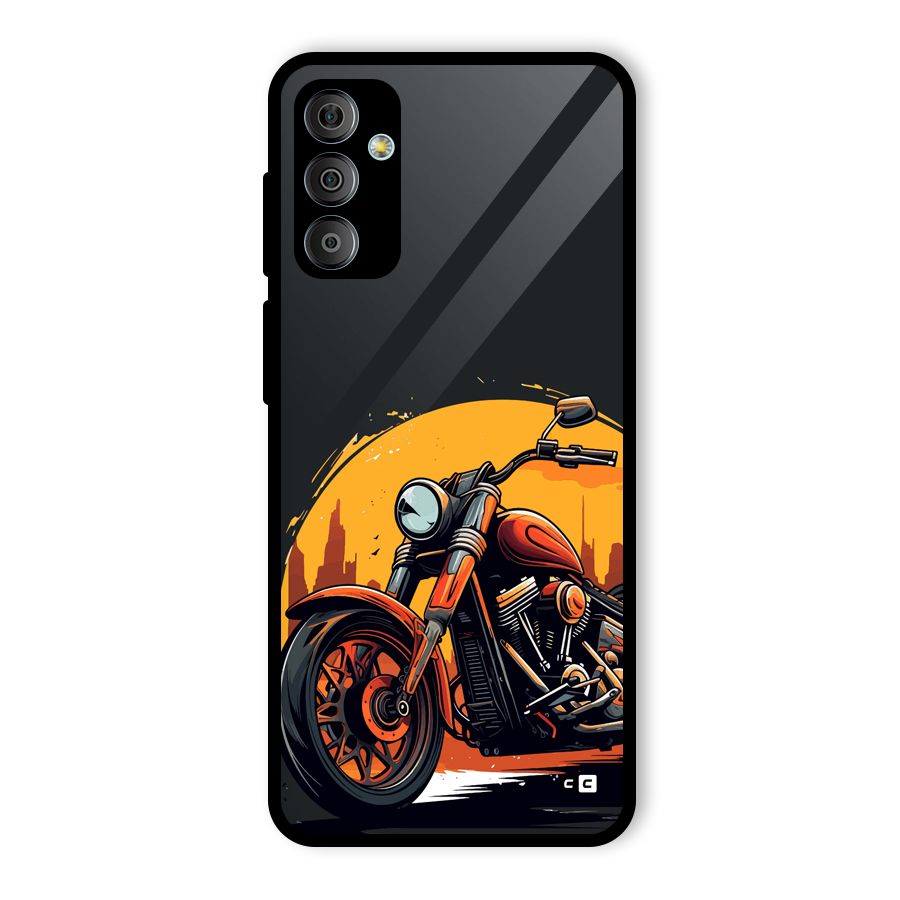 Extreme Cruiser Bike Glass Back Case for Galaxy F23