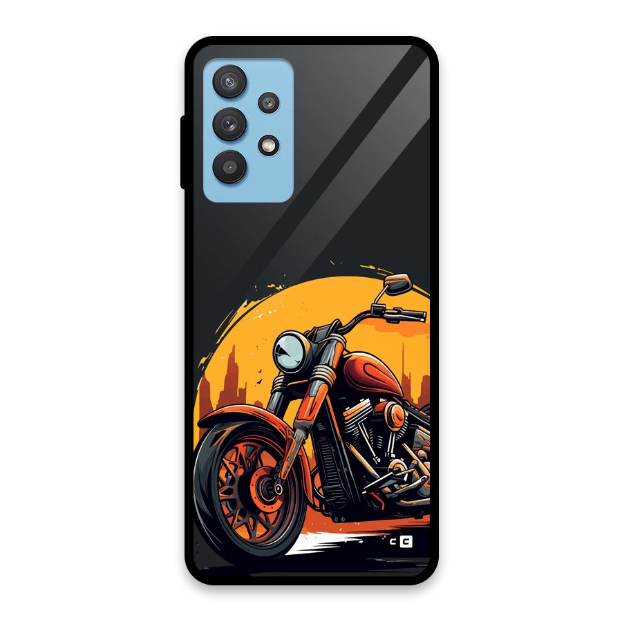 Extreme Cruiser Bike Glass Back Case for Galaxy M32 5G