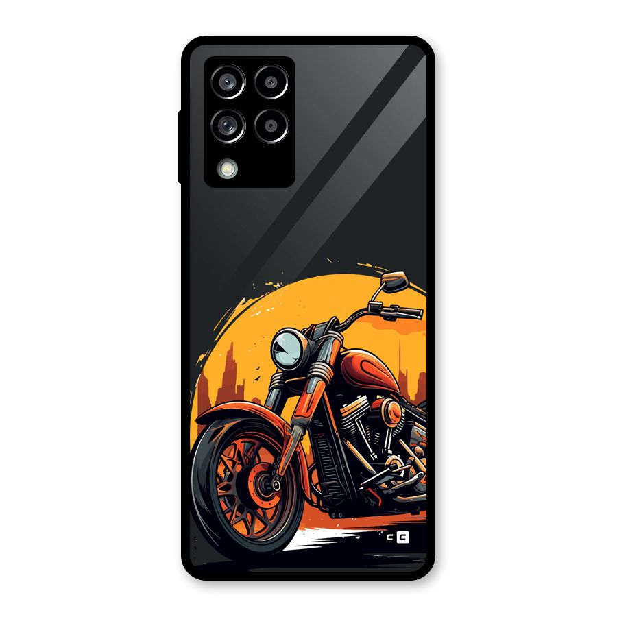 Extreme Cruiser Bike Glass Back Case for Galaxy M53 5G