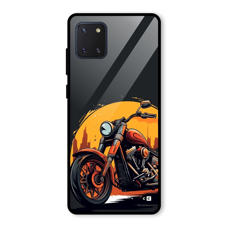 Extreme Cruiser Bike Glass Back Case for Galaxy Note 10 Lite