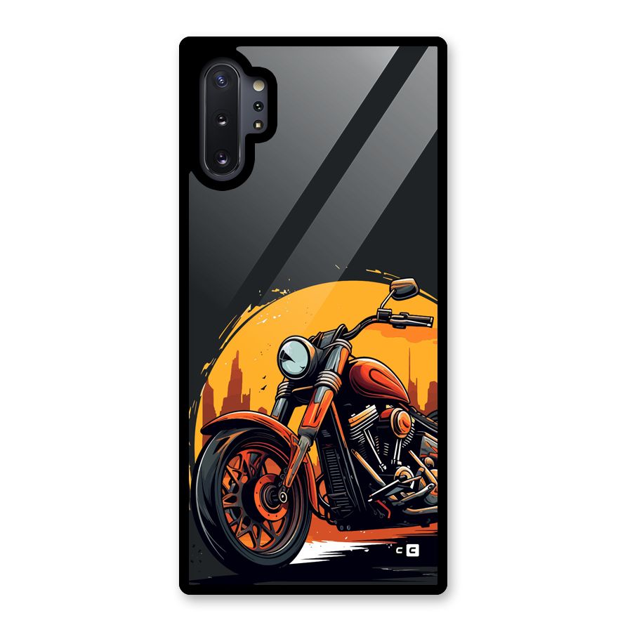 Extreme Cruiser Bike Glass Back Case for Galaxy Note 10 Plus