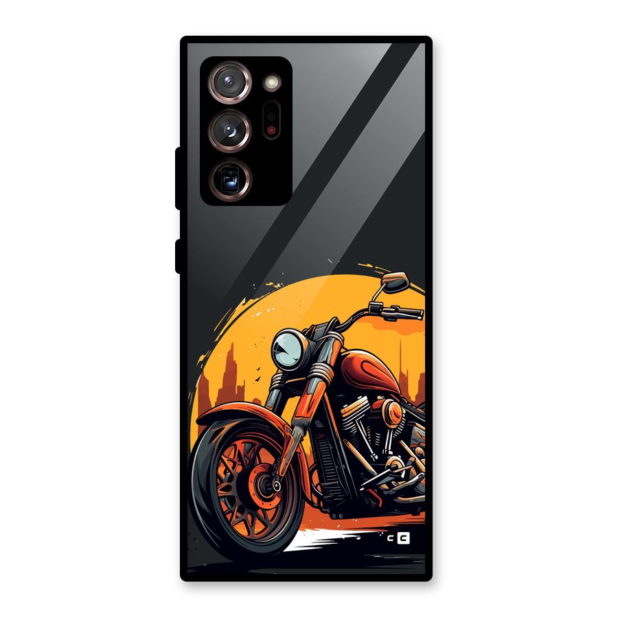 Extreme Cruiser Bike Glass Back Case for Galaxy Note 20 Ultra