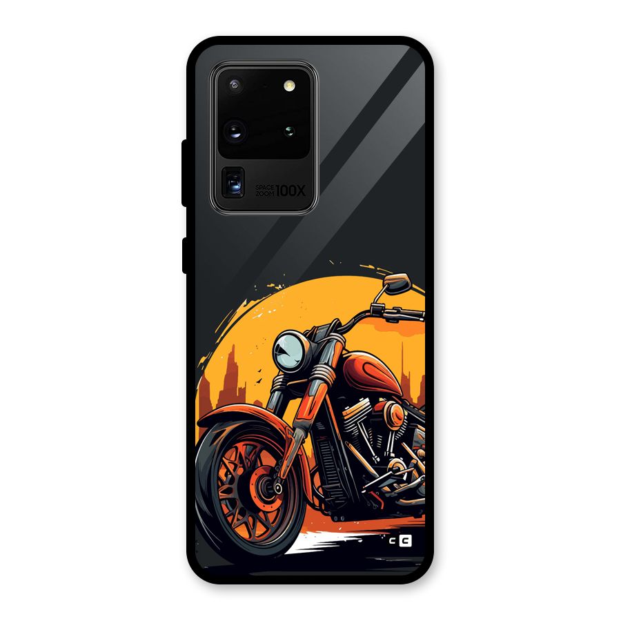 Extreme Cruiser Bike Glass Back Case for Galaxy S20 Ultra
