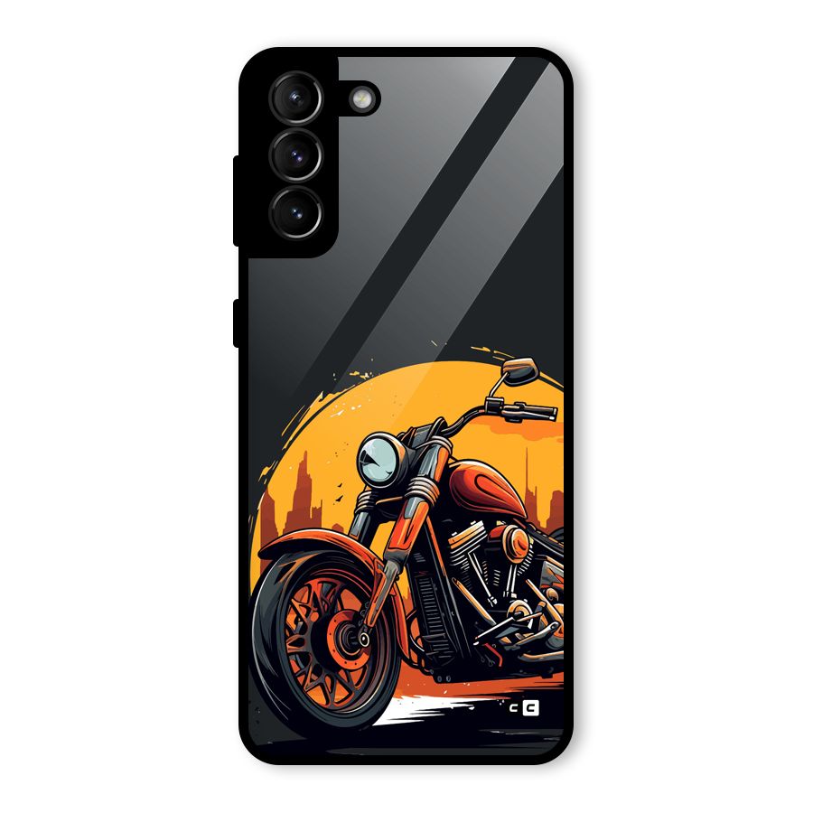 Extreme Cruiser Bike Glass Back Case for Galaxy S21 Plus