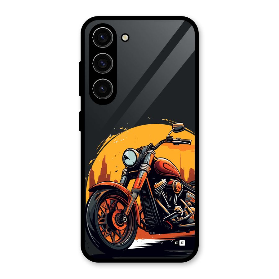 Extreme Cruiser Bike Glass Back Case for Galaxy S23