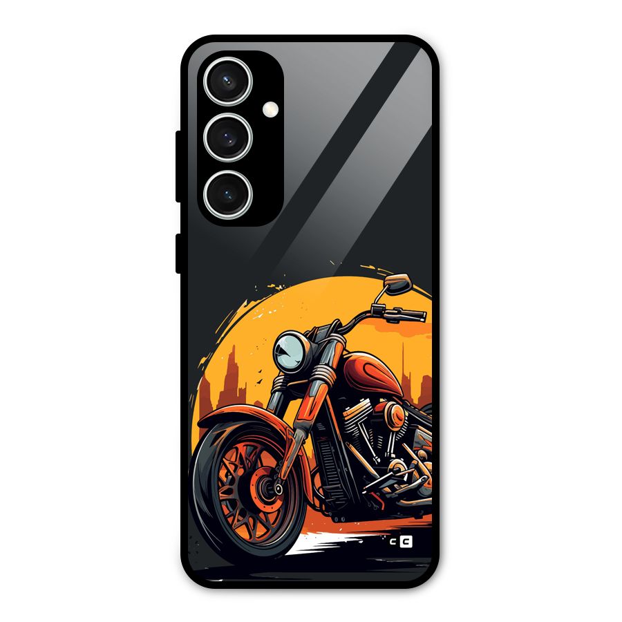 Extreme Cruiser Bike Glass Back Case for Galaxy S23 FE