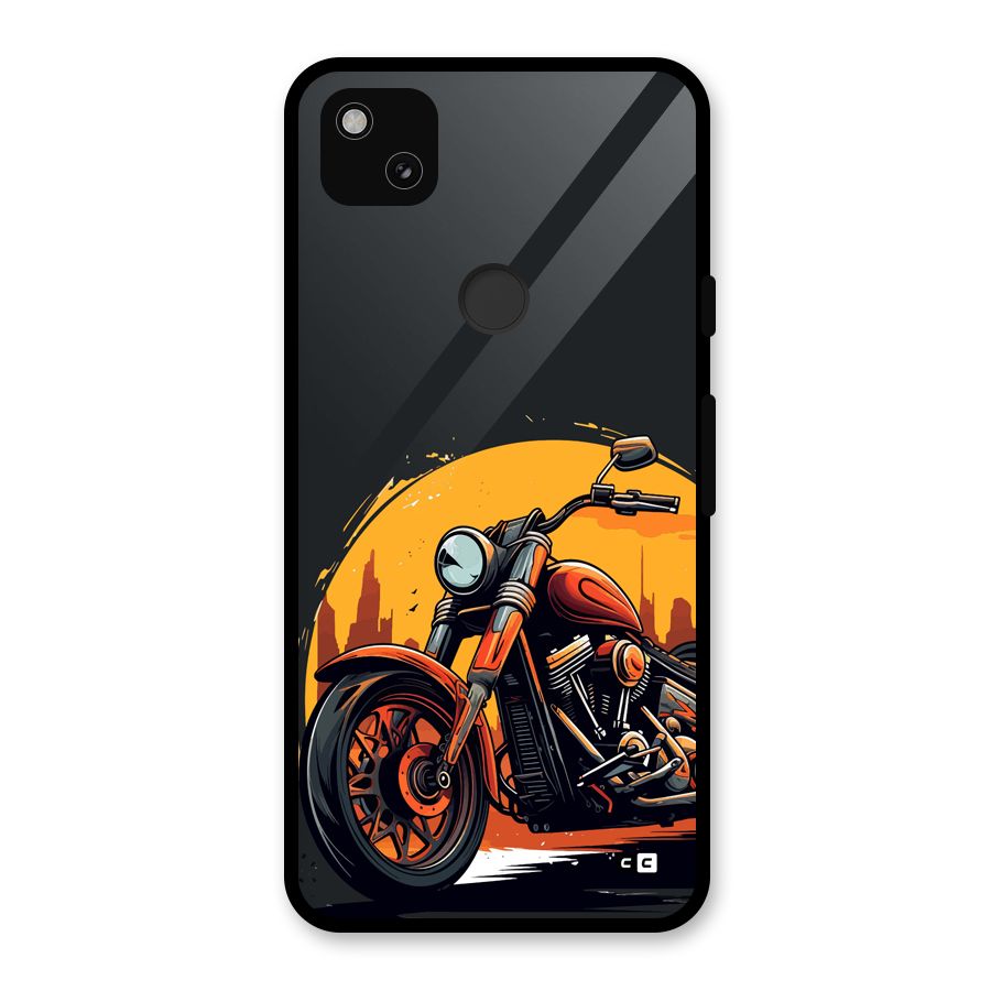 Extreme Cruiser Bike Glass Back Case for Google Pixel 4a