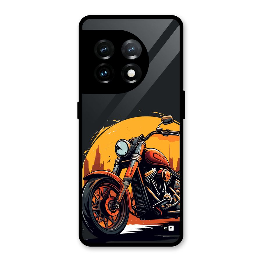 Extreme Cruiser Bike Glass Back Case for OnePlus 11