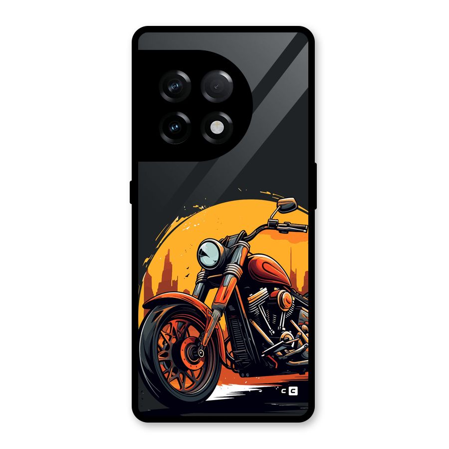 Extreme Cruiser Bike Glass Back Case for OnePlus 11R