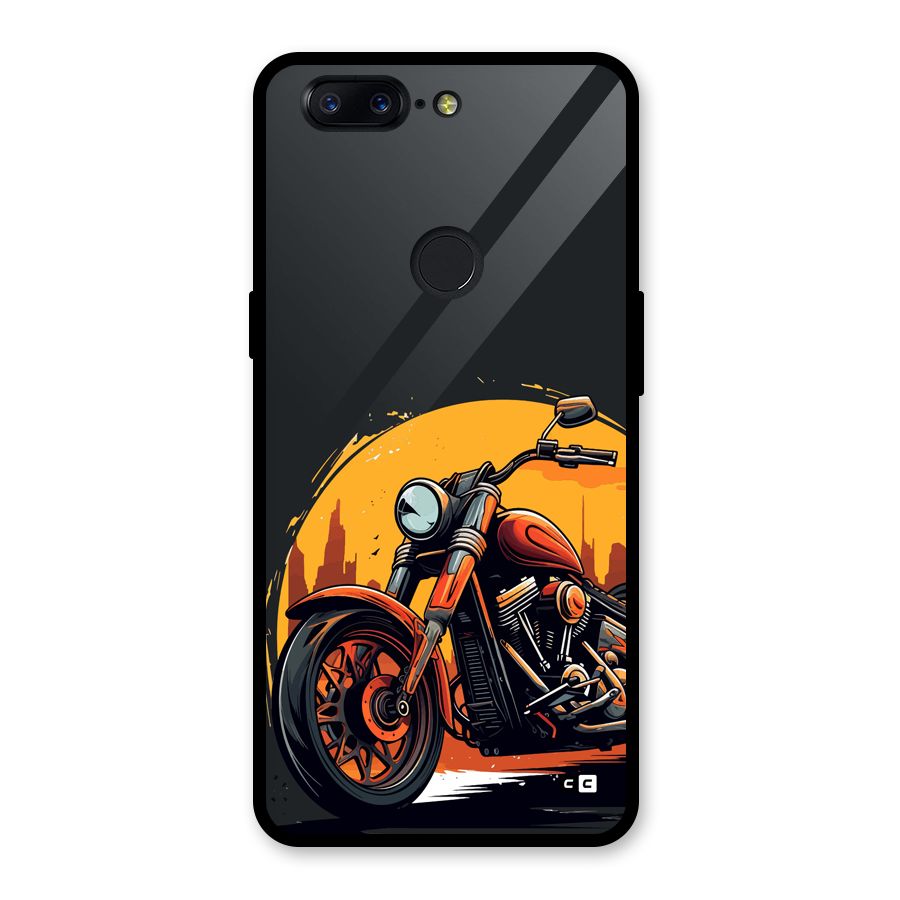 Extreme Cruiser Bike Glass Back Case for OnePlus 5T