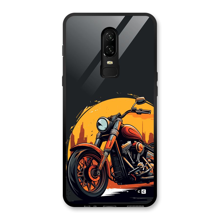 Extreme Cruiser Bike Glass Back Case for OnePlus 6