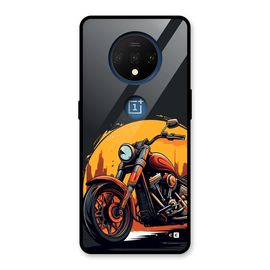 Extreme Cruiser Bike Glass Back Case for OnePlus 7T