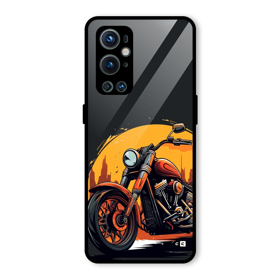 Extreme Cruiser Bike Glass Back Case for OnePlus 9 Pro