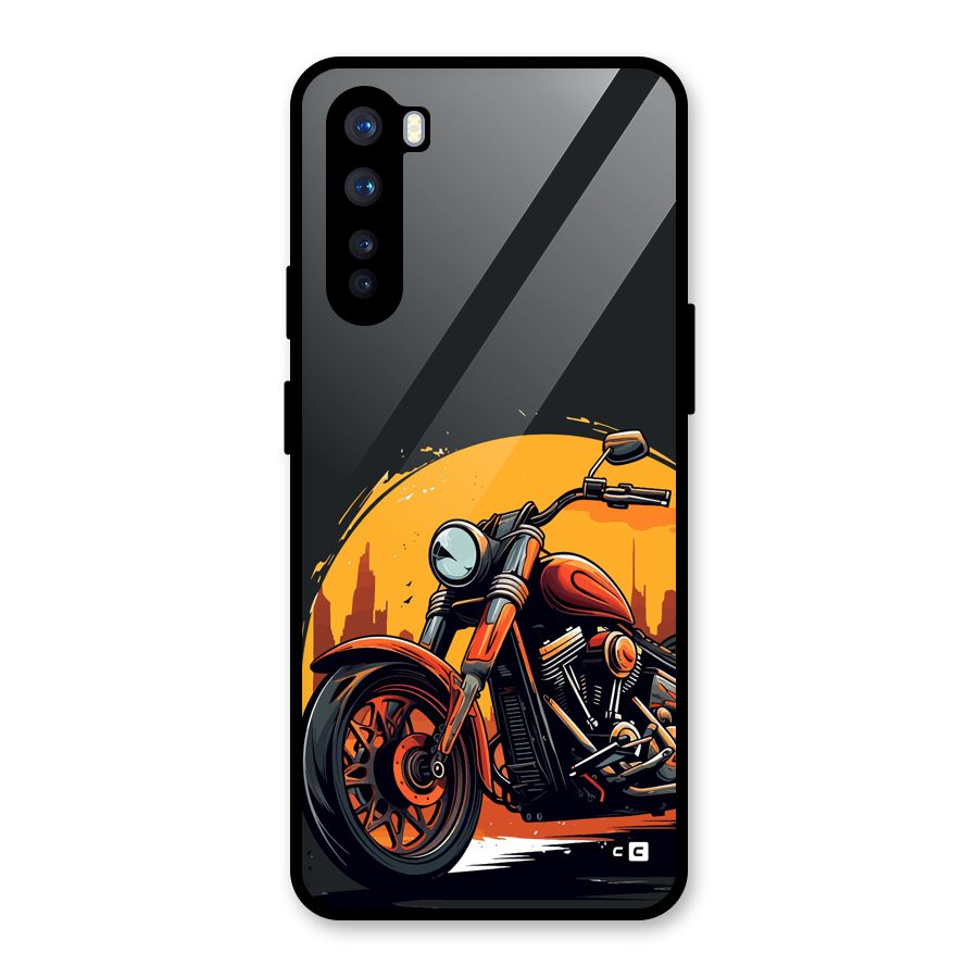 Extreme Cruiser Bike Glass Back Case for OnePlus Nord