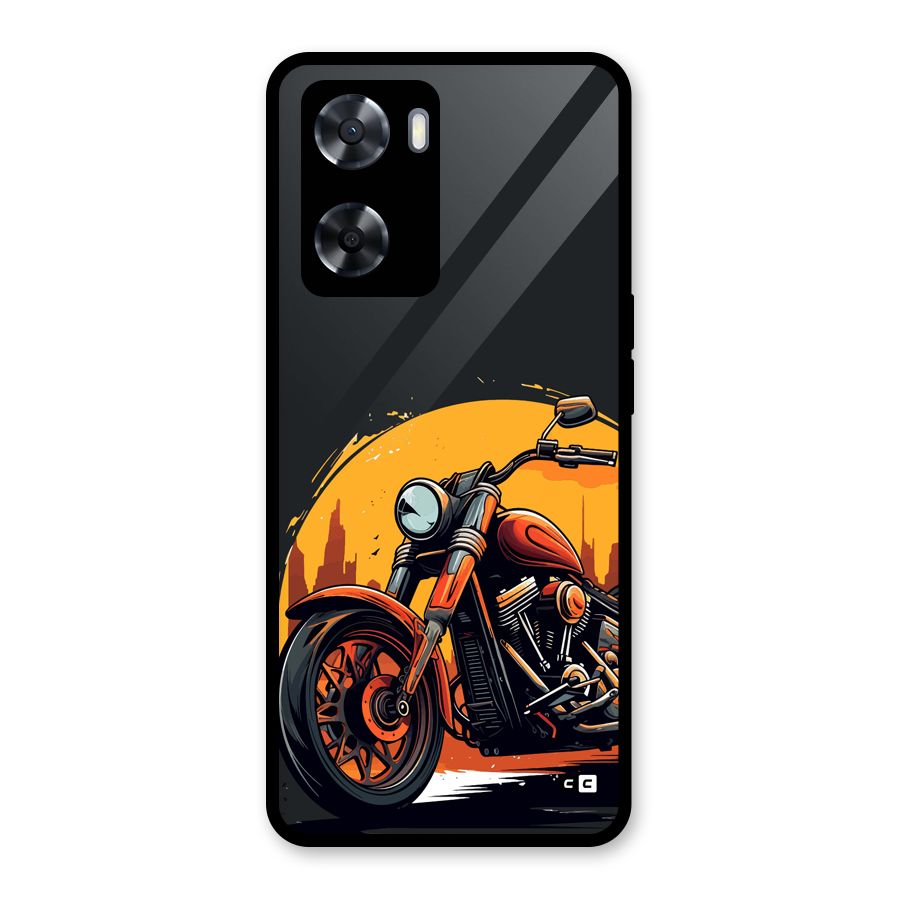 Extreme Cruiser Bike Glass Back Case for Oppo A57 2022