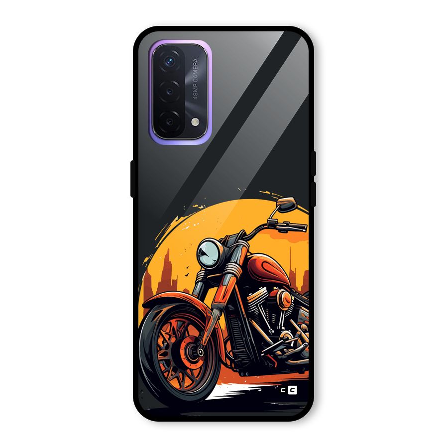 Extreme Cruiser Bike Glass Back Case for Oppo A74 5G