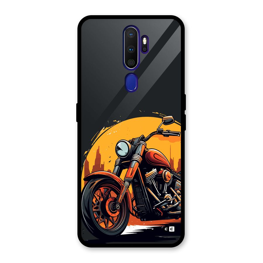 Extreme Cruiser Bike Glass Back Case for Oppo A9 (2020)