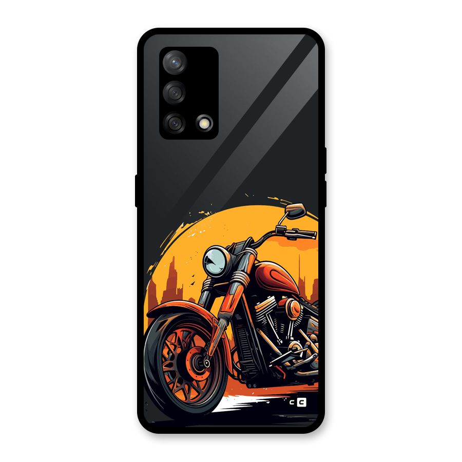 Extreme Cruiser Bike Glass Back Case for Oppo F19