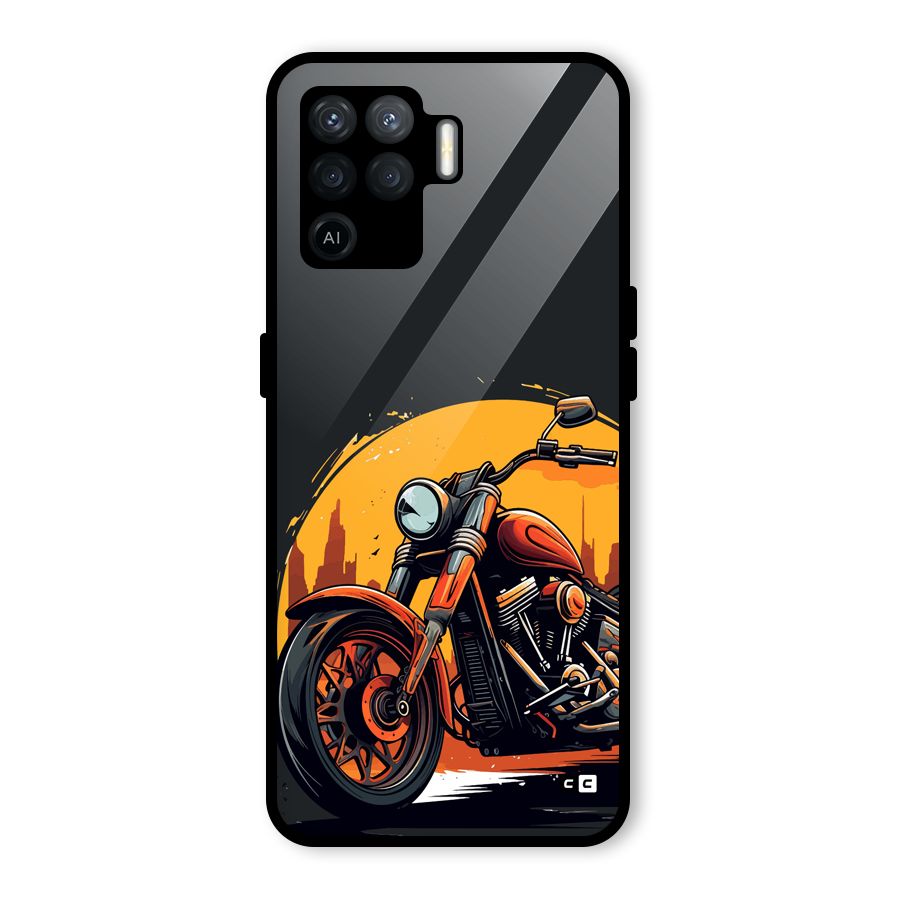 Extreme Cruiser Bike Glass Back Case for Oppo F19 Pro