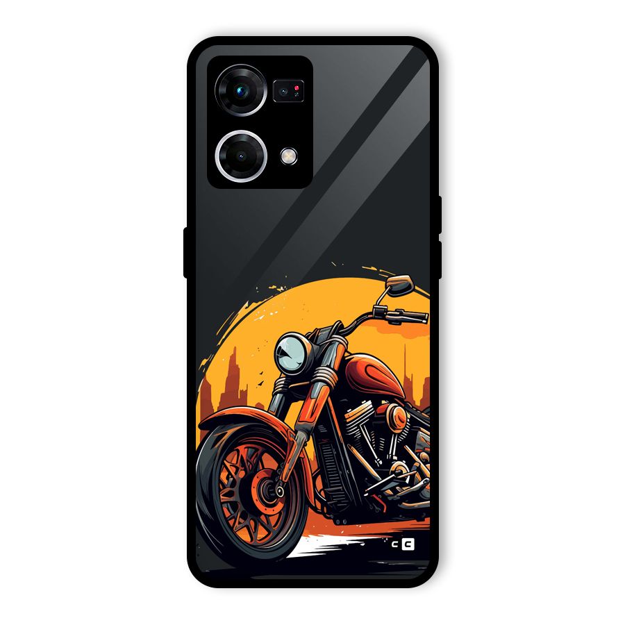 Extreme Cruiser Bike Glass Back Case for Oppo F21 Pro 5G