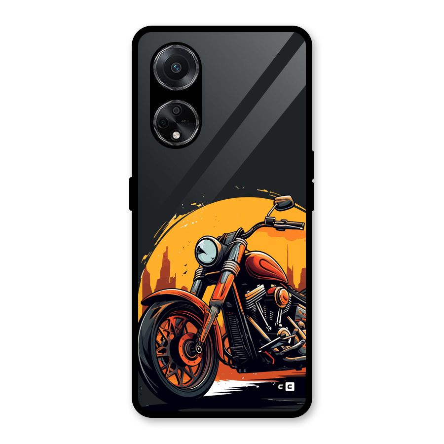 Extreme Cruiser Bike Glass Back Case for Oppo F23
